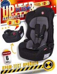 Baby Care Детское автомобильное кресло Upiter Plus гр I/II/III, 9-36кг, (1-12лет), Черный/Паутинка