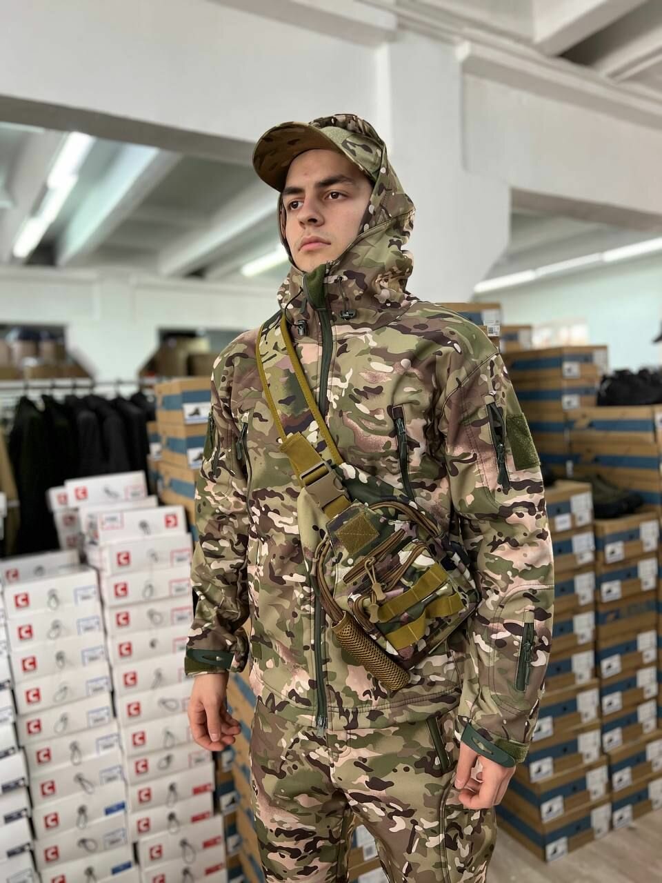 Тактический костюм Softshell мультикам — фото 1