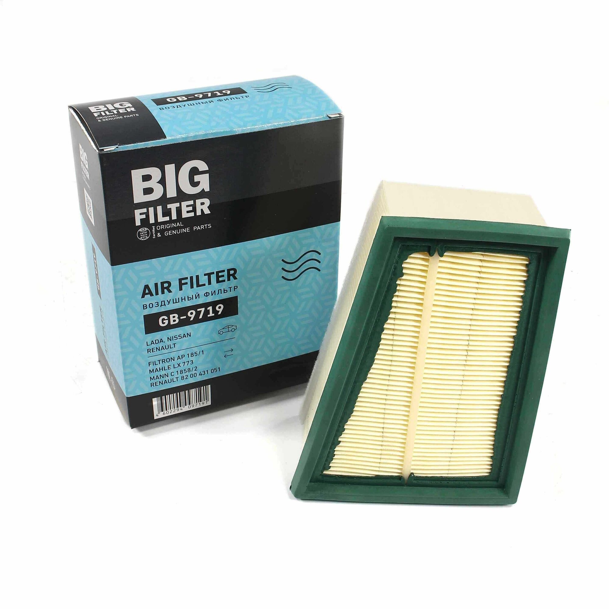 Фильтр воздушный ВАЗ-Largus, RENAULT Logan, Sandero, Duster дв. K4M (16 кл)