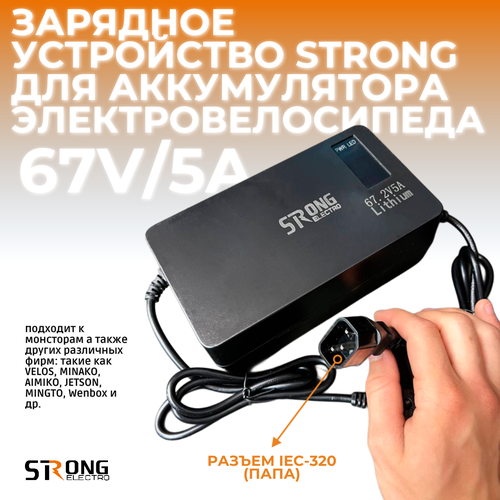 Зарядное устройство Strong 60V5A для аккумулятора электровелосипеда 3890₽