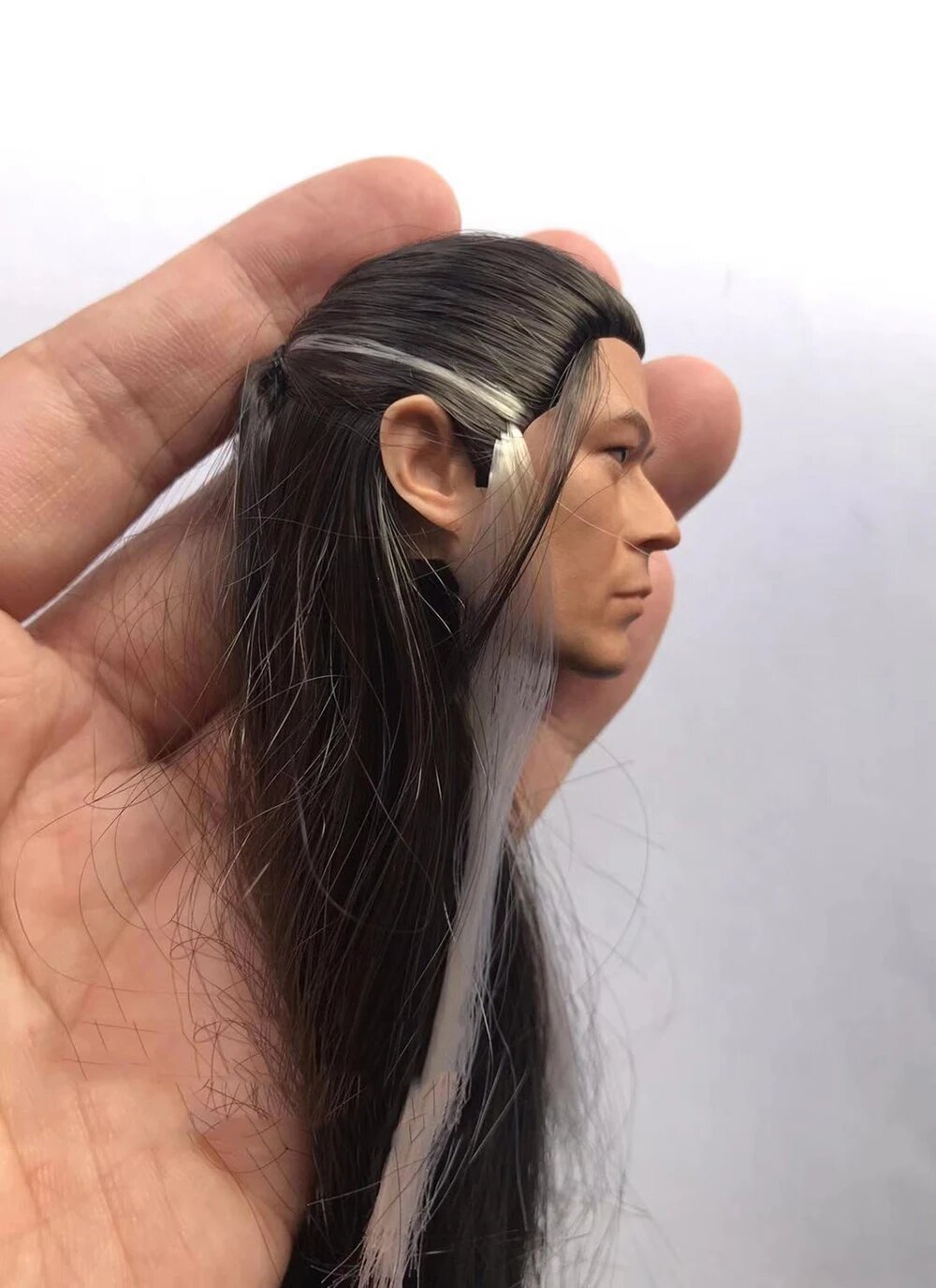 Мужская голова скульптура Yang Guo Gu Tianle 1/6, Серый, Унисекс