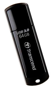 Флеш-память Transcend JetFlash 700, 64Gb, USB 3.1 G1, чер, TS64GJF700 — фото 1
