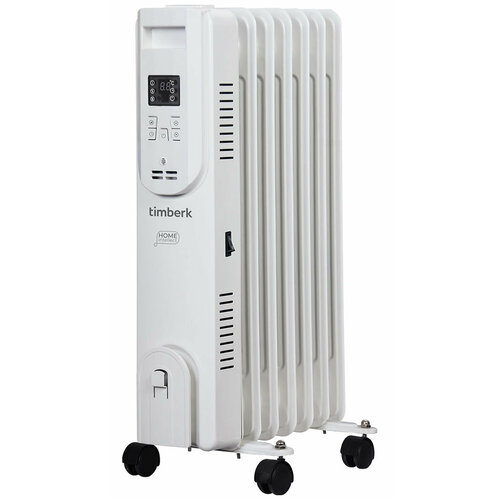 Масляный радиатор Timberk T-OR1507-F10E-WF 1500Вт Wi-Fi, белый