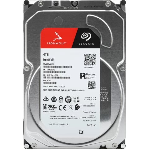 Жесткий диск Seagate SATA-III 4Tb ST4000VN006 NAS Ironwolf 5400rpm 256Mb 3.5"