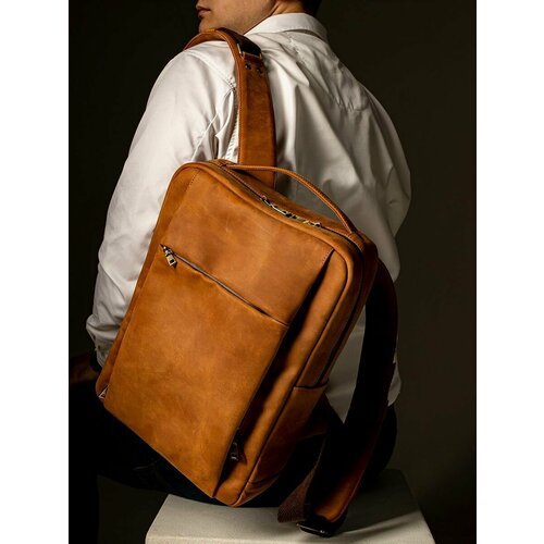 Кожаный рюкзак для ноутбука на 13,3