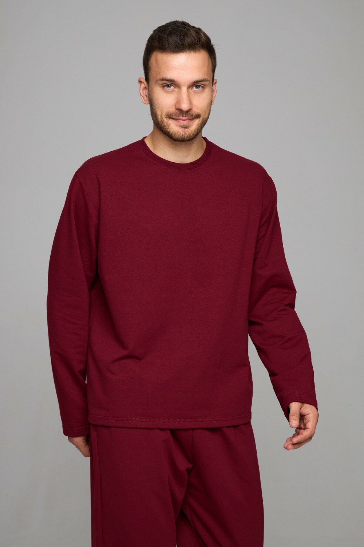 Лонгслив Магазин Толстовок, размер S-46-Unisex-(Мужской), , бордовый