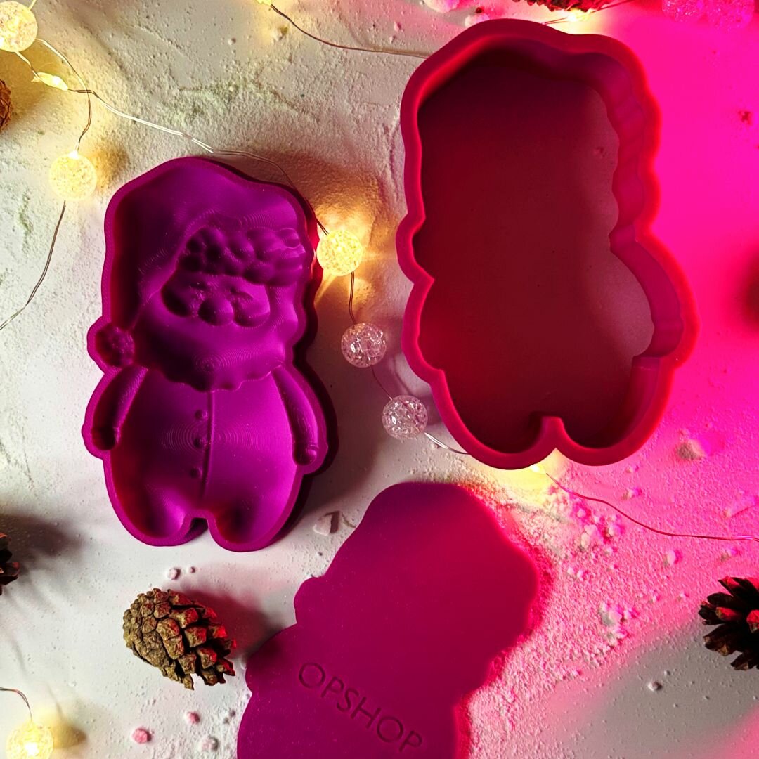 Новогодняя 3D форма для бомбочек Санта — фото 1