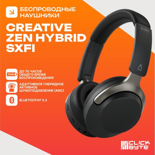 Беспроводные наушники CREATIVE ZEN HYBRID SXFI BT 53 ANC 70 часов 9717₽