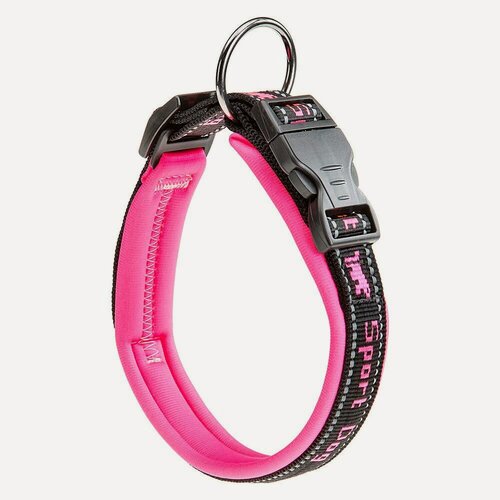 Изображение товара Ошейник Ferplast SPORT DOG C25/65 с адресником и мягкой подкладкой, светоотражающий, розовый