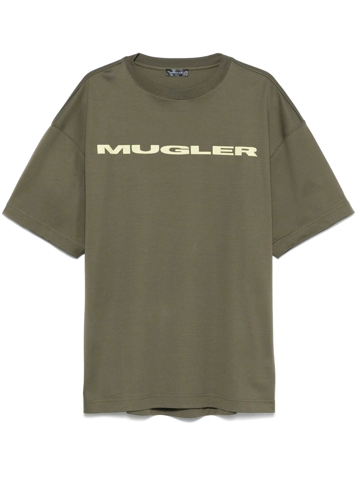 Футболка MUGLER, размер L, зелёный