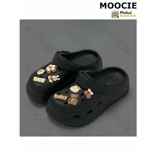 фото Тапочки moocie, размер длина стельки 250-255 мм, черный