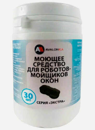 Изображение товара Концентрированное моющее дезинфицирующее средство для роботов стекломоев Avalonica 30 шт./уп. (AVA PAV20)