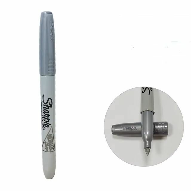 Маркер перманентный SHARPIE (США) серебряный металлик,1мм