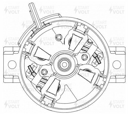 Узел щеточный стартера для а/м Лада Granta/Datsun on-DO/mi-DO MT (тип Valeo) (VBS 0191), STARTVOLT VBS0191