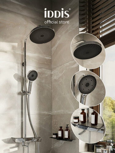Изображение товара Душевая система IDDIS СпаХоум (SpaHome) SPASBBTi06 с тропическим душем глянцевый хром