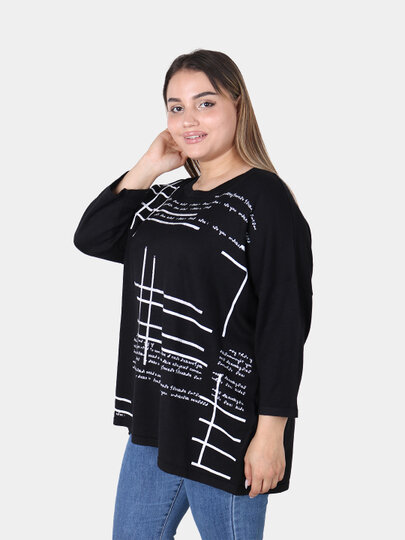 Свитер , размер OneSize, черный — фото 1