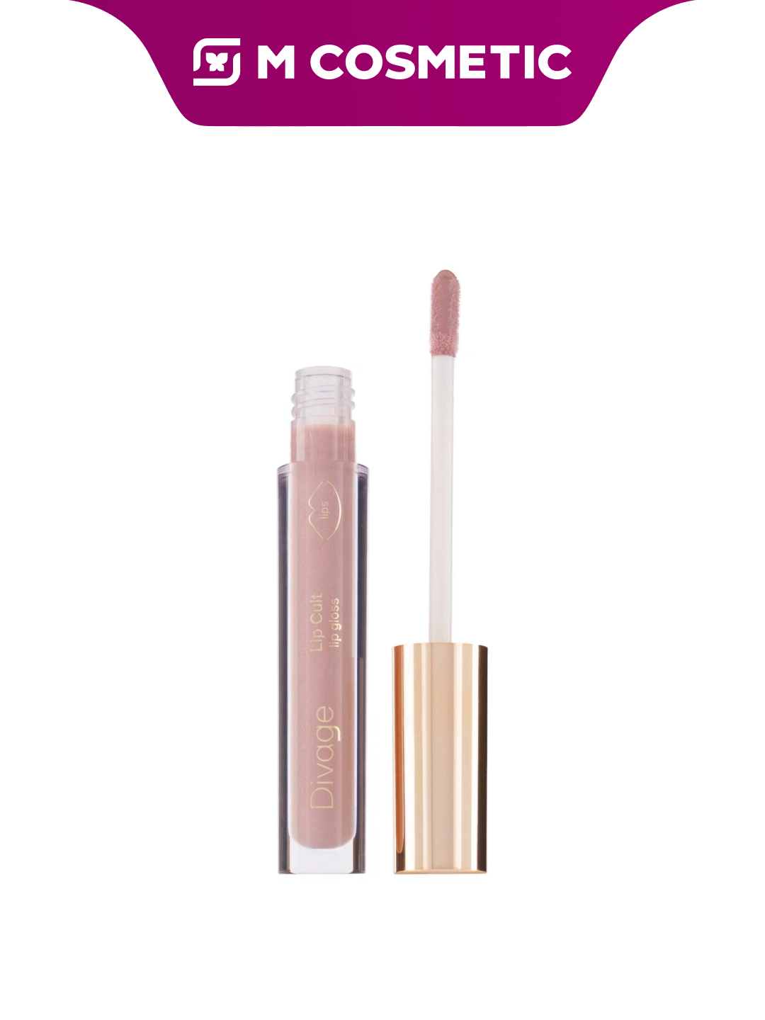 Блеск для губ DIVAGE Lip Cult т03, увлажняющий, светло-розовый, 3 мл