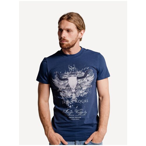Футболка мужская Jason Rocks, цвет нави , размер S