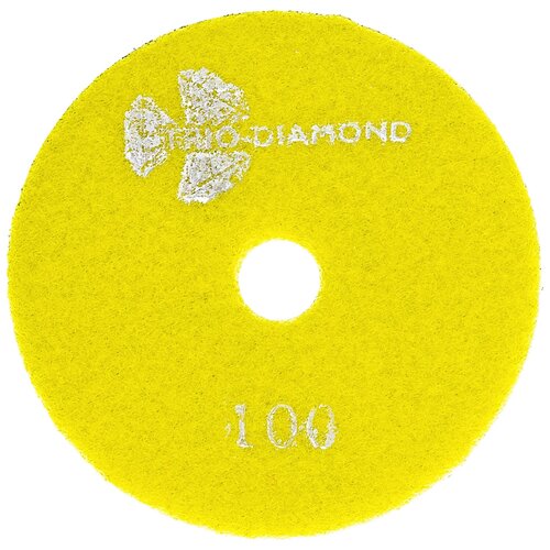100 агшк 100 сухая шлифовка Шлифовальный круг на липучке Trio Diamond 360100, 100 мм, 1 шт.