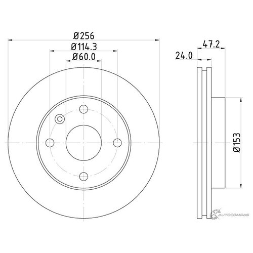фото Диск тормозной перед nisshinbo nd6009