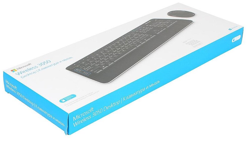 Комплект Microsoft Wireless Desktop 3050 with AES, Black
