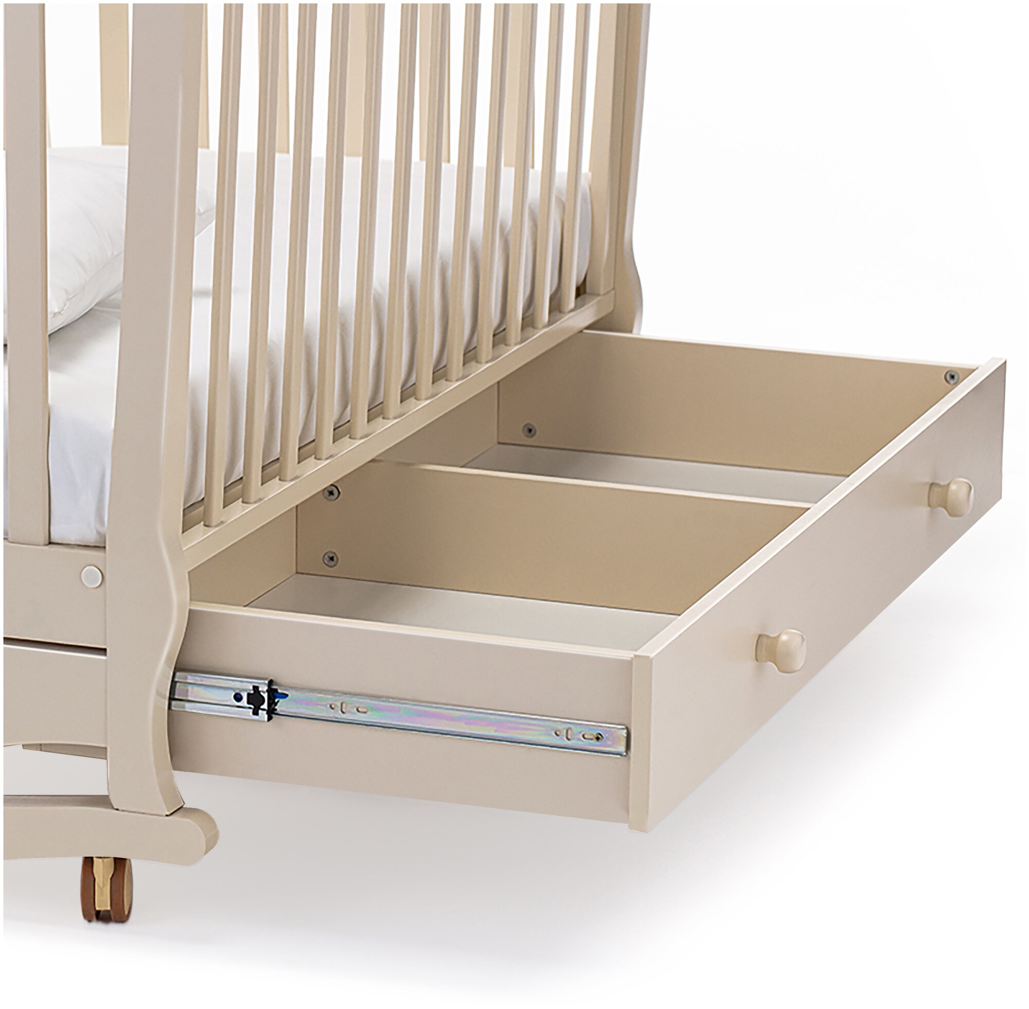 Кроватка Nuovita Sorriso Dondolo (колесо), классическая, полозья для ...