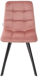 Комплект стульев M CITY Chilli Square, металл/текстиль, 4 шт., цвет: розовый/черный
