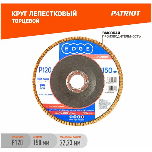 Лепестковый диск PATRIOT EDGE 819010012, 1 шт. лепестковый диск patriot edge 819010012 1 шт