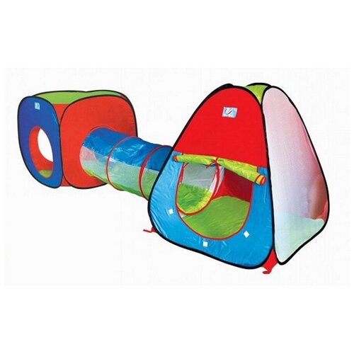 фото Палатка двойная с трубой детская "радуга" в сумке magazin toys