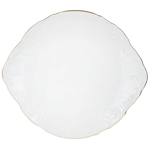 фото Тарелка для торта бернадотт белый (отводка золото) bernadotte