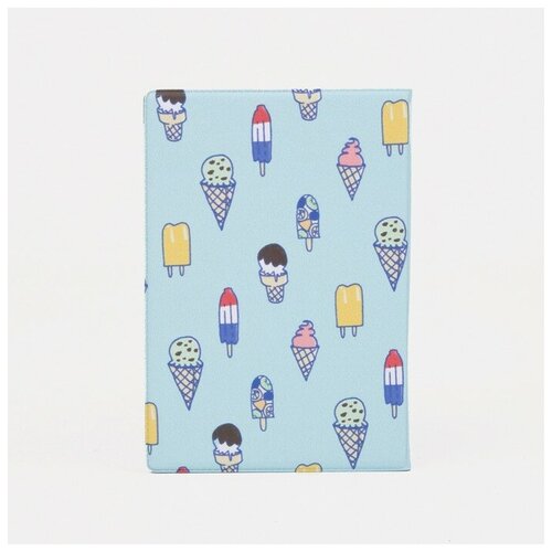 Обложка для паспорта, цвет голубой