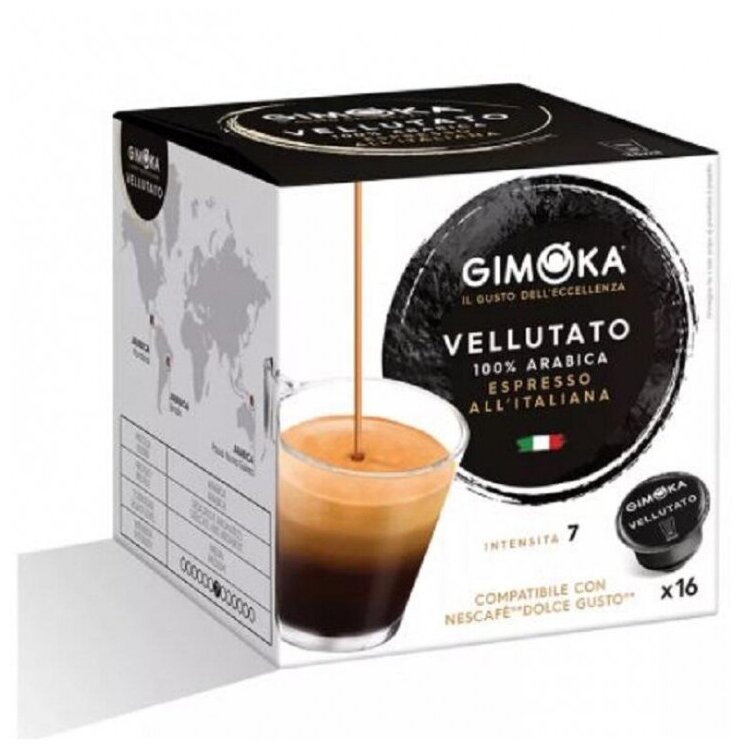 Кофе в капсулах Gimoka Dolce Gusto Espresso Velluato (DG), 16кап/уп - фотография № 3