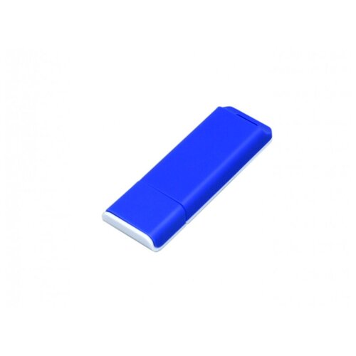 Оригинальная двухцветная флешка для нанесения логотипа (128 Гб / GB USB 3.0 Синий/Blue Style Для печати фирменного логотипа компании)