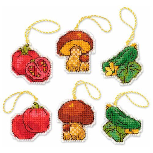 фото Набор для вышивания riolis "соленья" 5х5 см риолис