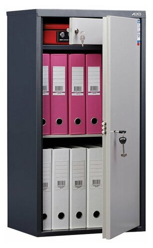 Шкаф металлический для документов AIKO "SL-87Т" графит, 870х460х340 мм, 21 кг, S10799090502