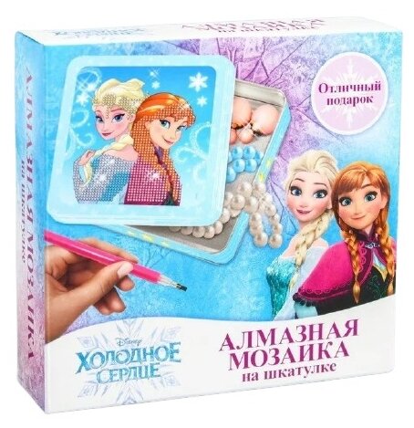 Алмазная вышивка Disney "Анна и Эльза" Холодное сердце 14х13,6 см (4464309)