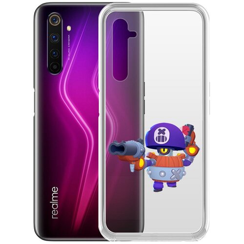 фото Чехол-накладка clear case brawl stars-дэррил для realme 6 pro krutoff group