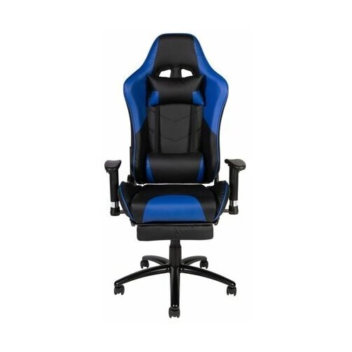 фото Геймерское кресло norden lotus gts реклайнер черно -синяя экокожа/ стальная крестовина norden chairs