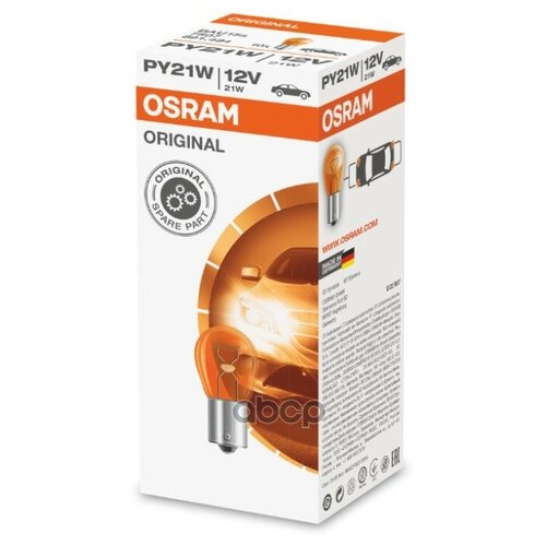 Osram 7507 Лампа Желтая Py21w 12v Bau15s Original Light Osram арт. 7507