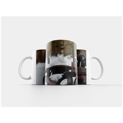 фото Кружка "зима, скамейка, снег" 320 мл lotsprints