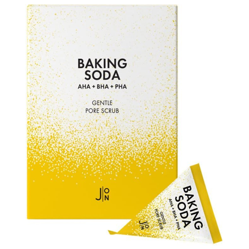 фото J:on baking soda набор скраб-пилинг для лица содовый baking soda gentle pore scrub, 20 шт * 5гр