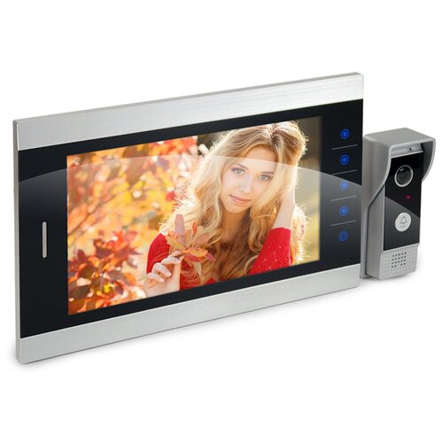 Проводной AHD HD видеодомофон HDcom S-108AHD с записью по движению / домофон в дверь / видеодомофон в квартиру