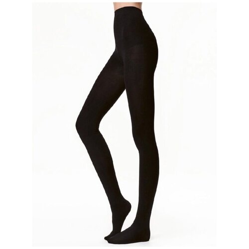 Колготки тёплые кашемировые, черные