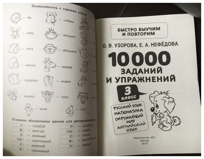 10000 заданий и упражнений. 3 класс. Математика, Русский язык, Окружающий мир, Английский язык - фото №3