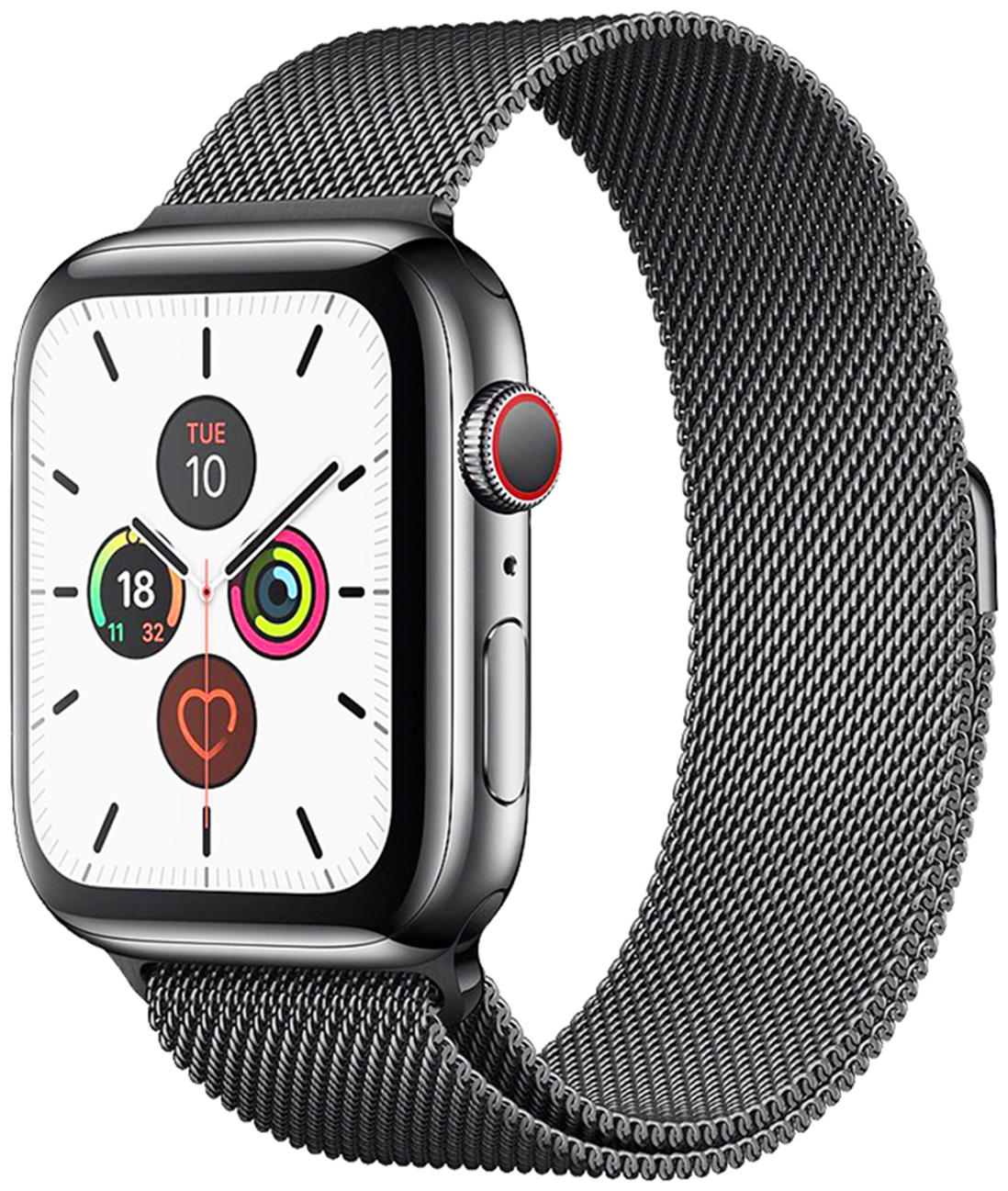 Ремешок миланская петля для Apple Watch 38-40-41 mm, Series 1-7, SE / Металлический браслет (milanese loop) для смарт часов Эпл Вотч 38-41 мм/ Графит