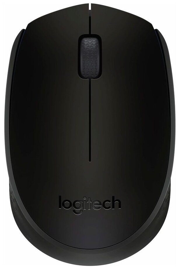 Мышь Logitech B170 черный оптическая (800dpi) беспроводная USB для ноутбука (2but)