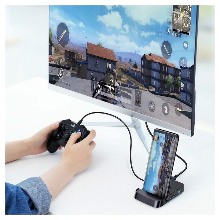 Хаб с Док-станцией Baseus Mate Docking Type-C intelligent HUB docking station CAHUB-AT01