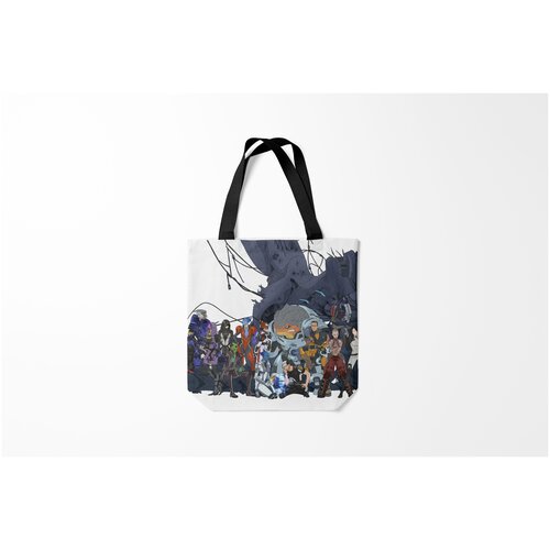 фото Сумка-шоппер / 40х40 см / геймерам / mass effect me team burnettie