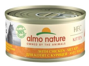 Almo Nature Консервы для Котят с Курицей (HFC - Kitten - Chicken ) 9105H, 0,070 кг