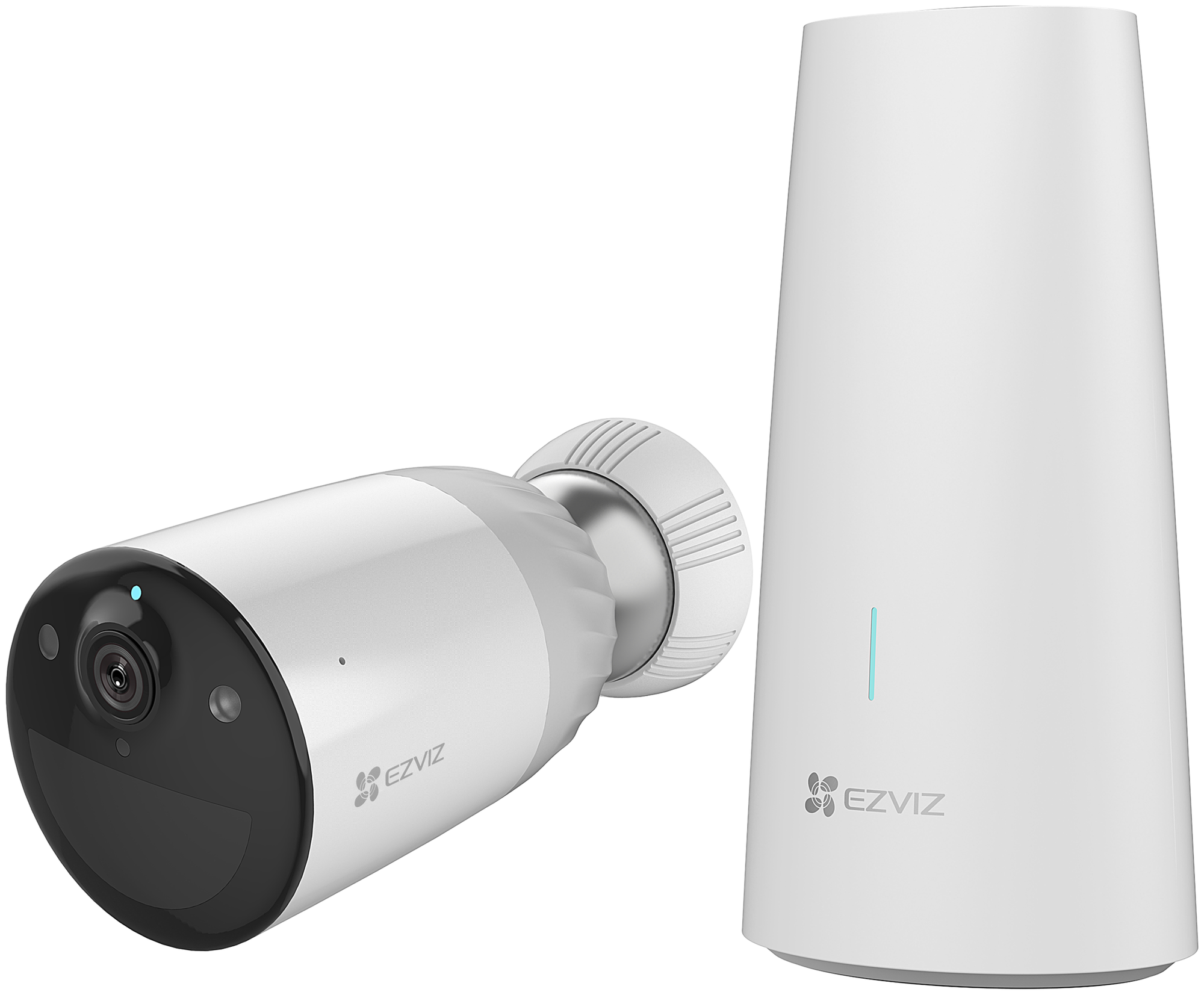 Беспроводная камера с базовой станцией Ezviz BC1 kit - работает на аккумуляторе до 3 месяцев - Wi-Fi - цветная ночная съемка ColorVu - microSD